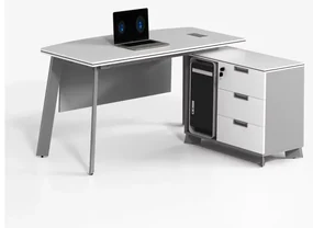 Masă birou cu dulap lateral ,design modern și elegant ,calitate premium , dimensiuni 1600*1400*750