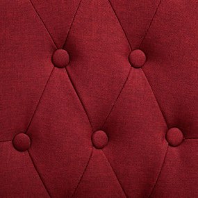 Scaune de bucatarie, 4 buc., rosu vin, material textil 4, Bordo