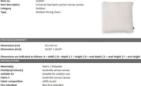 Perna decorativa LUX 43x43cm, alb 115447 HZ