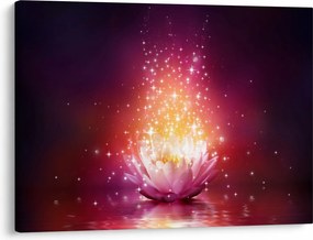 Tablou cu floare de lotus (70x50 cm)