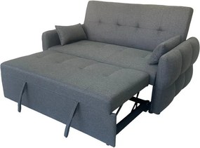 Canapea extensibilă cu două locuri Avenberg ZELDA, antracit