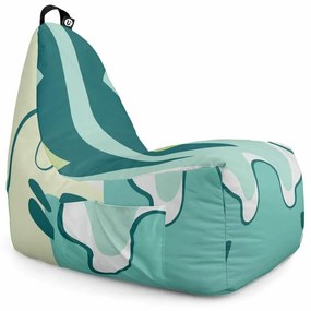 Fotoliu Puf Bean Bag tip Chill XL, Abstract Jungle Periglacial