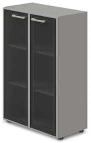 Dulap lat mediu TopOffice Premium 79,8 x 40,4 x 119,5 cm, gri