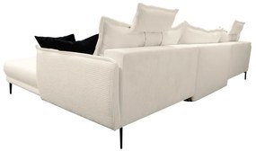 Set canapea universală, crem / negru, CASIDY U UNI