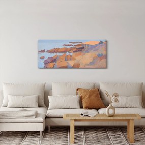 Tablou - Henri Edmond Cross, Calanque des Antibois, reproducere (120x50 cm)