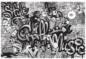 Tapet graffiti street atr gri