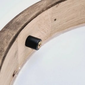 Brilagi LED RGBW — plafonieră LED dimerizabilă CARVALHO SLIM 1xE27/15W/230V Wi‑Fi, stejar, Ø 27 cm