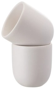 Set 3 Pahare Cafea NOVUM  Alb Mat (1 pahar 250ml, 1 pahar 150ml, 1 pahar 75ml)