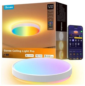 Plafonieră LED RGBIC dimabilă Govee LED/49W/230V 2700-6500K Wi-Fi