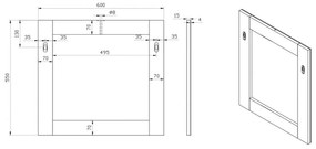 Oglindă de perete Nina 60
