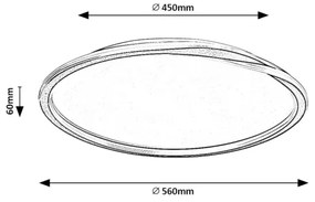 Plafonieră LED Rabalux 71291 MATHIOLA LED/40W/230V auriu