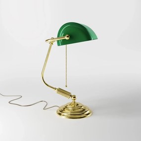 Lampa de birou din alama design clasic Banker