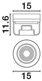 Plafoniera stil minimalist Doris negru