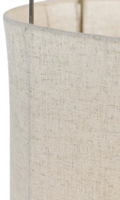 Lampa de podea de design cu abajur din in bej - Rich