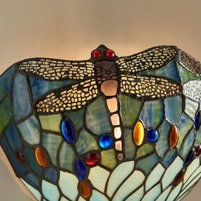 Endon 64102 - Aplică de perete Tiffany DRAGONFLY 1xE14/40W/230V