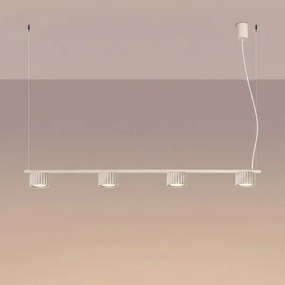 Sollux SL.2697 - Lustră suspendată pe cablu AURA 4xGX53/10W/230V crem
