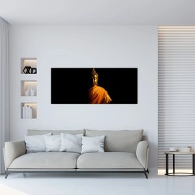 Tablou - Statuia lui Buddha de aur (120x50 cm)