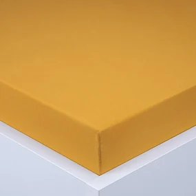 Cearşaf cu elastic jersey EXCLUSIVE muştar 180 x 200 cm