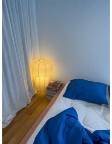 Pat matrimonial roz deschis din lemn masiv de pin cu somieră 140x200 cm Japan – Karup Design