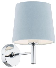 Lampă de perete BOLZANO 1xE27/15W/230V albastră/crom lucios Argon 3910