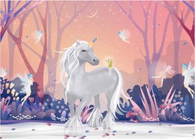 Tablou - Unicorn în pădurea fermecată (70x50 cm)