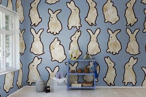 Fototapet, Year of the Bunny, Blue, Rebel Walls