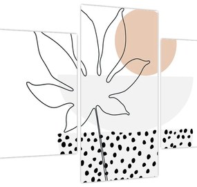 Tablou - Linie de artă flori N⁰3 (90x60 cm)