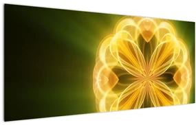 Tablou cu floare galbenă (120x50 cm)