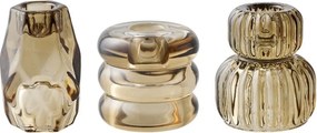 Sfeșnice pentru lumânări pastilă 3 buc. din sticlă – House Nordic