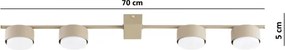 Brilagi - Spot LED MONO 4xGX53/12W/230V bej