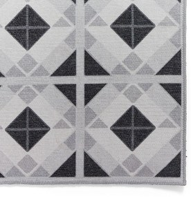 Covor tip traversă gri deschis-gri închis lavabil 61x170 cm Victoria Light – Think Rugs