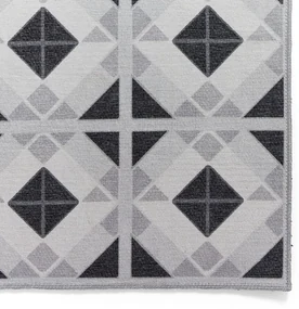Covor tip traversă gri deschis-gri închis lavabil 61x170 cm Victoria Light – Think Rugs