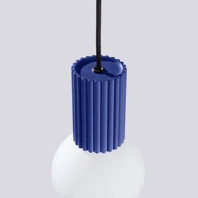 Lustră pe cablu Sollux SL.1739 HALO 1xG9/8W/230V d. 12 cm albastru