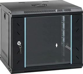 vidaXL Dulap de rețea montat pe perete 9U 19" IP20 53x40x45 cm