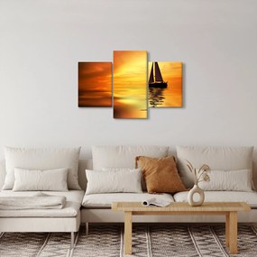 Tablou - Sailboat la apus de soare (90x60 cm)