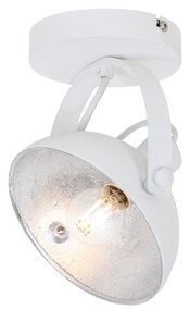 Plafoniera industriala alba cu argintiu 15 cm ajustabila - Magnax