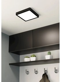 Plafonieră neagră LED 21x21 cm FUEVA 5 – EGLO