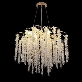Candelabru led Cristal, Elit's, Evea S Gold, 80 cm