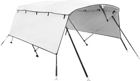 vidaXL Parasolar Bimini 4 arcuri pereți laterali, 243x(200-213)x137 cm