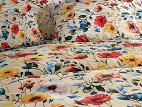 Lenjerie de pat din bumbac FLOREEN crem Dimensiune lenjerie de pat: 2 buc 70 x 90 cm | 200 x 220 cm