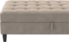 Taburet gri cu tapițerie din catifea Presley – Støraa