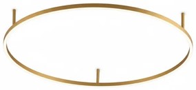 Ideal Lux - Plafonieră LED ORACLE SLIM, 53 W, 230 V, 4000 K, Ø 90 cm, auriu