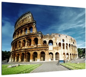Tablou pe sticlă - Colosseum din Roma, Italia (70x50 cm)
