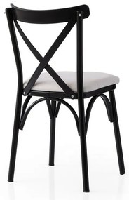 Set de scaune de sufragerie Ekol White and Black,2 buc.
