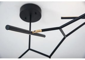 Lustră LED pe tijă dimabilă LED/68W/230V negru Zambelis 2072