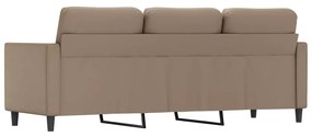 Canapea cu 3 locuri, cappuccino, 180 cm, piele ecologica Cappuccino, 200 x 77 x 80 cm