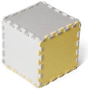 KINDERKRAFT - Puzzle din spumă LUNO 30 piese gri/galben