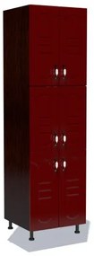 Soldat 60 cu 6 usi Zebra MDF tulip rosu