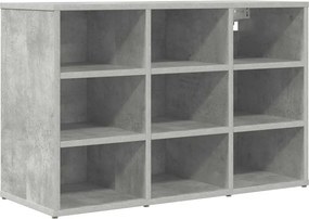 vidaXL Dulap pentru pantofi Gri beton 77,5 x 30 x 51 cm Lemn compozit