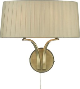 Där Lighting CRI0929 - Lampă de perete CRISTIN 2xE14/40W/230V alamă/taupe
